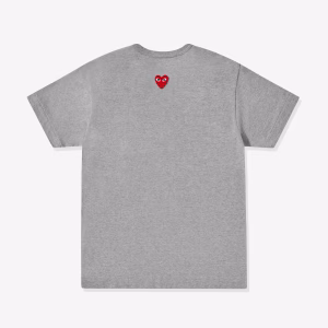 Play - Unisex Reverse Red Heart T-Shirt - (Grey)