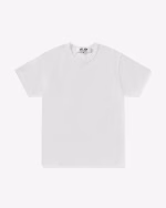 Play - Unisex Reverse Red Heart T-Shirt - (White) - Image 2