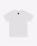 Play Reverse Black Heart T-Shirt – White