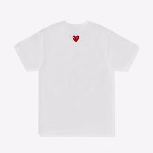 Play - Unisex Reverse Red Heart T-Shirt - (White)