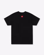 Play - Unisex Reverse Red Heart T-Shirt - (Black)
