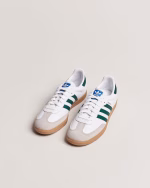 CDG Adidas Samba OG White Green - Image 2