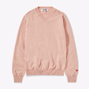 CDG Men Lambswool V Neck Sweater