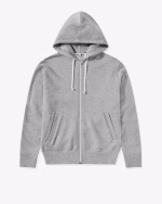 Play CDG Unisex Reverse Red Heart Zip Hoodie Grey 2