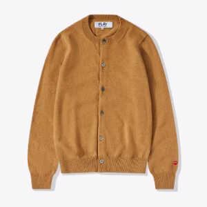 CDG Women Lambswool Cardigan Brown