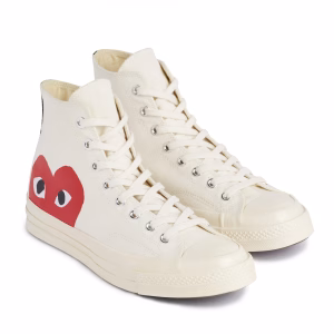 CDG play Converse Big Heart High Top (White)