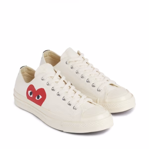 Comme Des Garcons Play x Converse Chuck 70 Low White