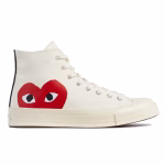 CDG play Converse Big Heart High Top (White)