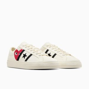 Converse x CDG PLAY One Star Academy Pro (White)