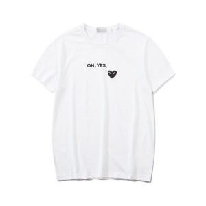 Cdg-Oh-Yes-White-Tee