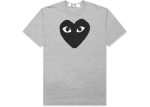 Comme-des-Garcons-PLAY-Black-Heart-T-shirt-Grey