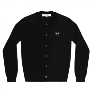 PLAY WOMENS CARDIGAN BLACK EMBLEM (BLACK)